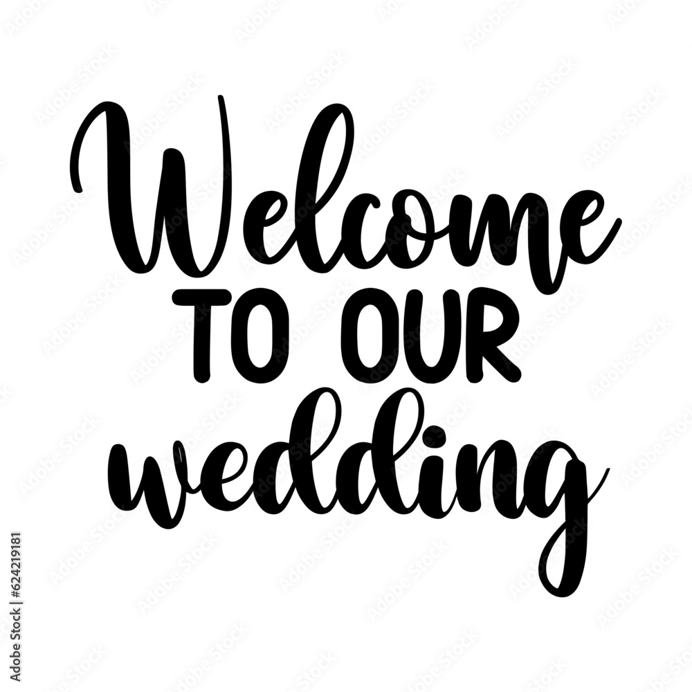 Welcome to our wedding