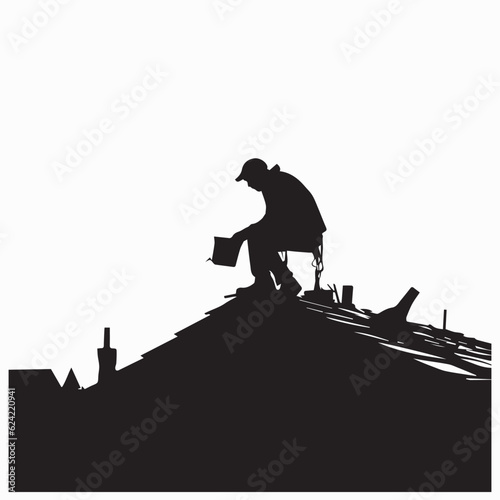 Mountain climbing adventure silhouette vector 