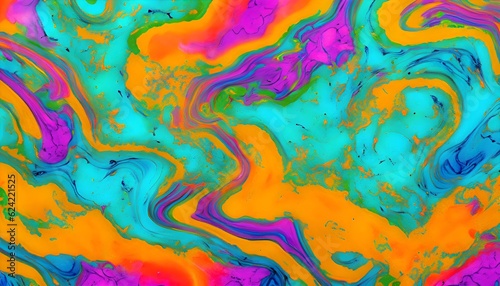 abstract colorful background with watercolor, AI generated © Dostain