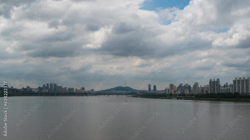 Seoul City, south korea. building skyline witn han river. Seoul City, south korea. building skyline witn han river.