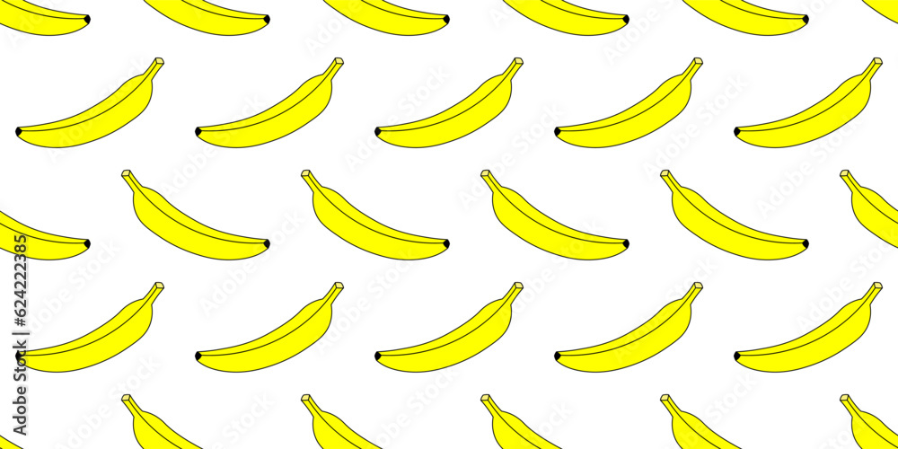 yellow banana fruit seamless pattern yellow banana fruit seamless pattern