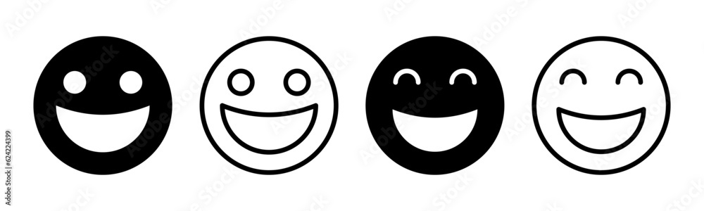 smile icon set illustration. smile emoticon icon. feedback sign and symbol smile icon set illustration. smile emoticon icon. feedback sign and symbol