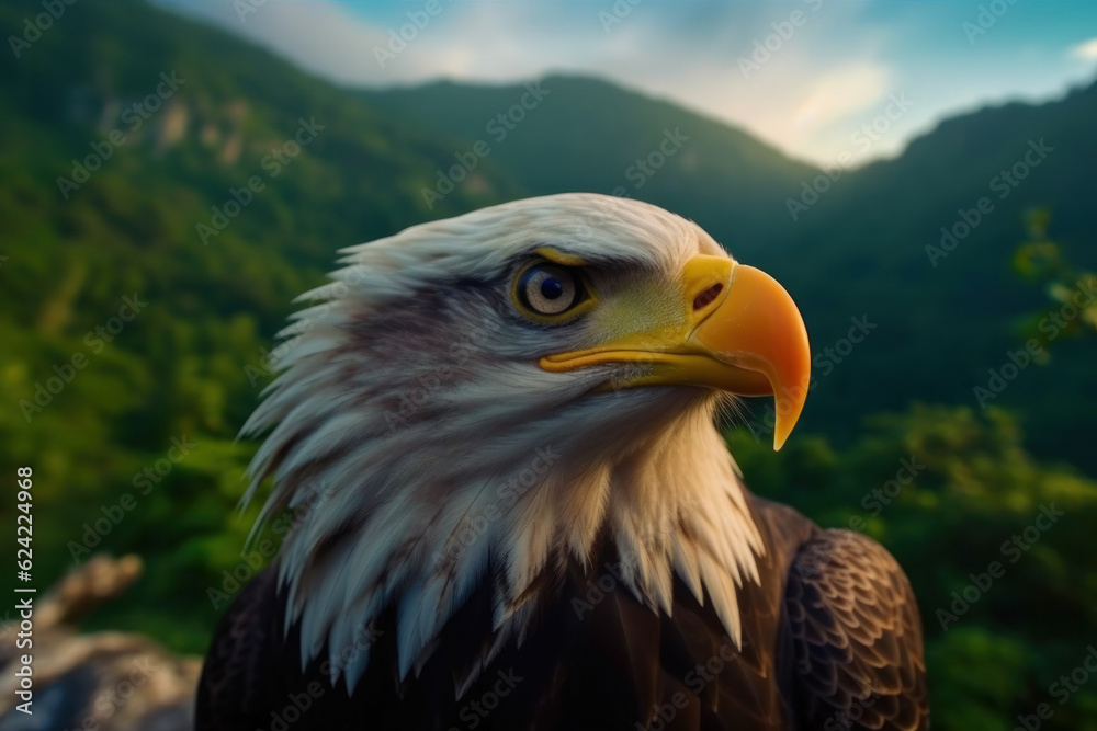 Bald Eagle, Wildlife Photography, Generative AI Bald Eagle, Wildlife Photography, Generative AI