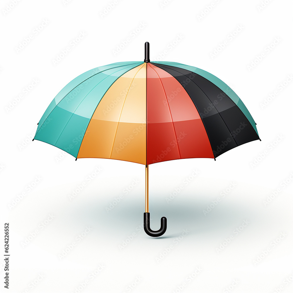 [A Umbrella] - A minimalistic line art icon representing an umbrella in