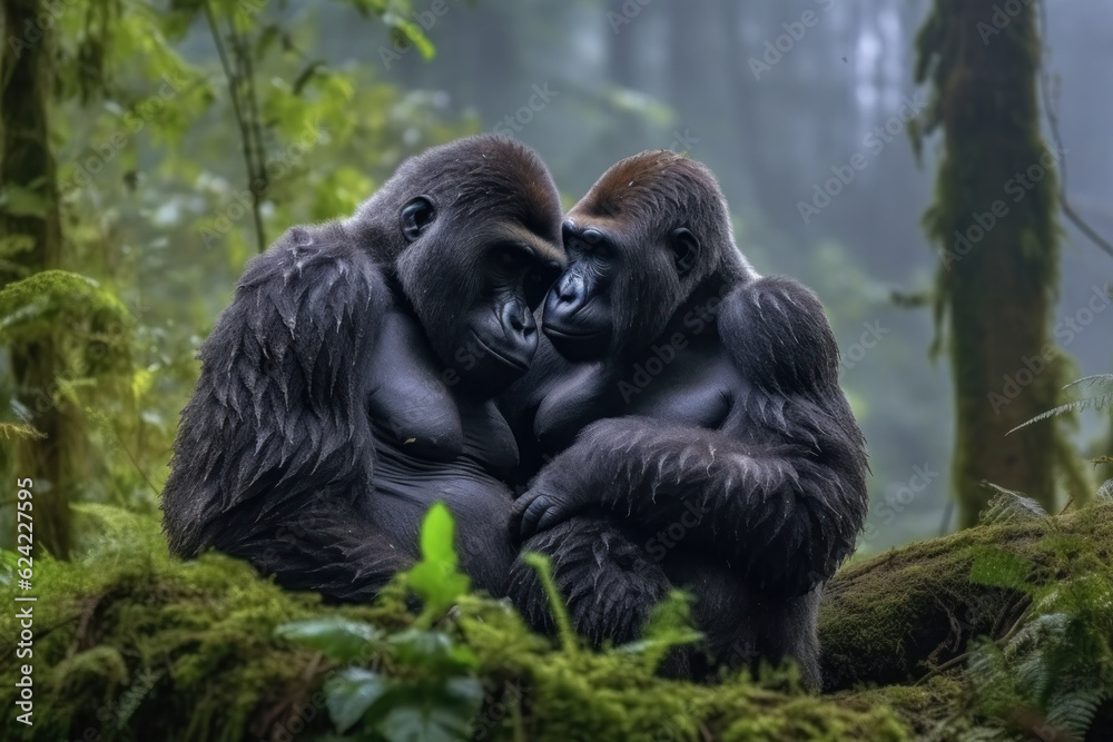 Gorilla, Wildlife Photography, Generative AI Gorilla, Wildlife Photography, Generative AI