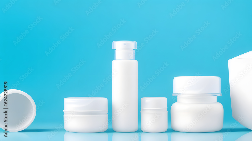 基礎化粧品、無印、背景|Basic cosmetics, no mark, background, Generative AI 基礎化粧品、無印、背景|Basic cosmetics, no mark, background, Generative AI