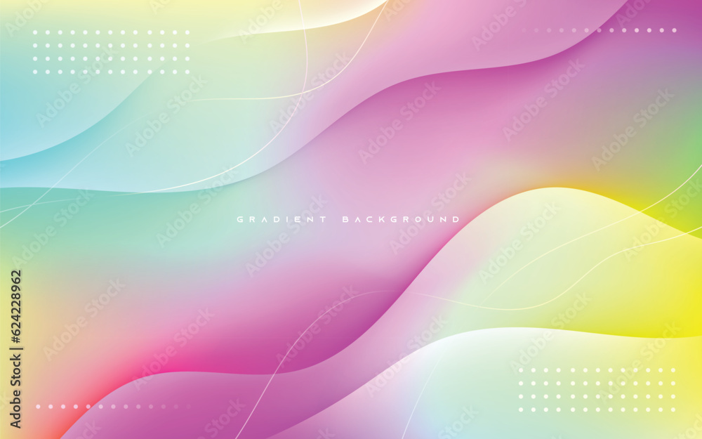Abstract gradient background colorful wavy light shape Abstract gradient background colorful wavy light shape
