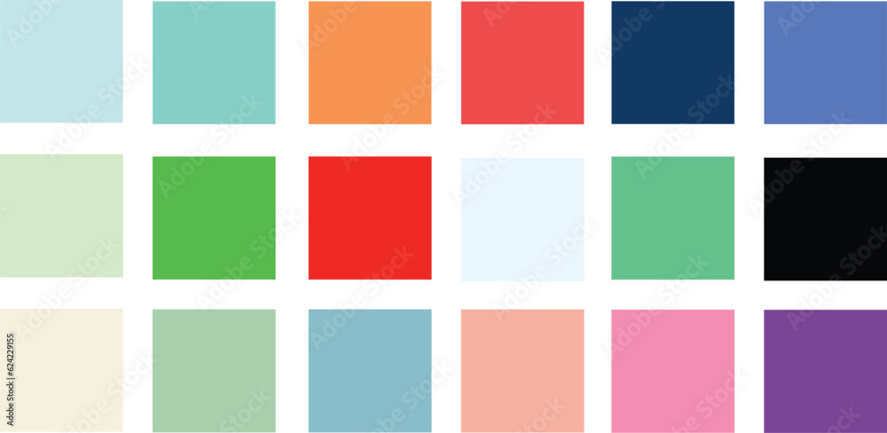 color set palette vector illustration retro