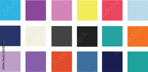 color set palette vector illustration retro