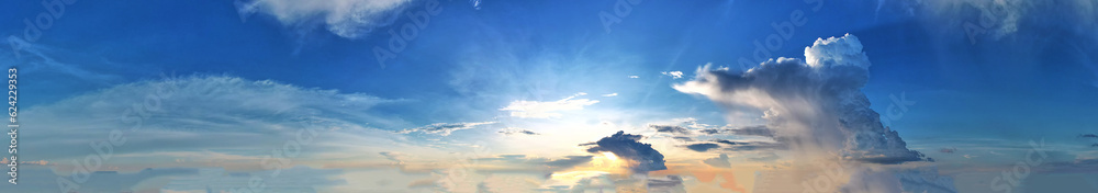 Dark blue sky stretched above its vastness illuminated by the soft touch of white sunlight creating a serene. Dark blue sky stretched above its vastness illuminated by the soft touch of white sunlight creating a serene.