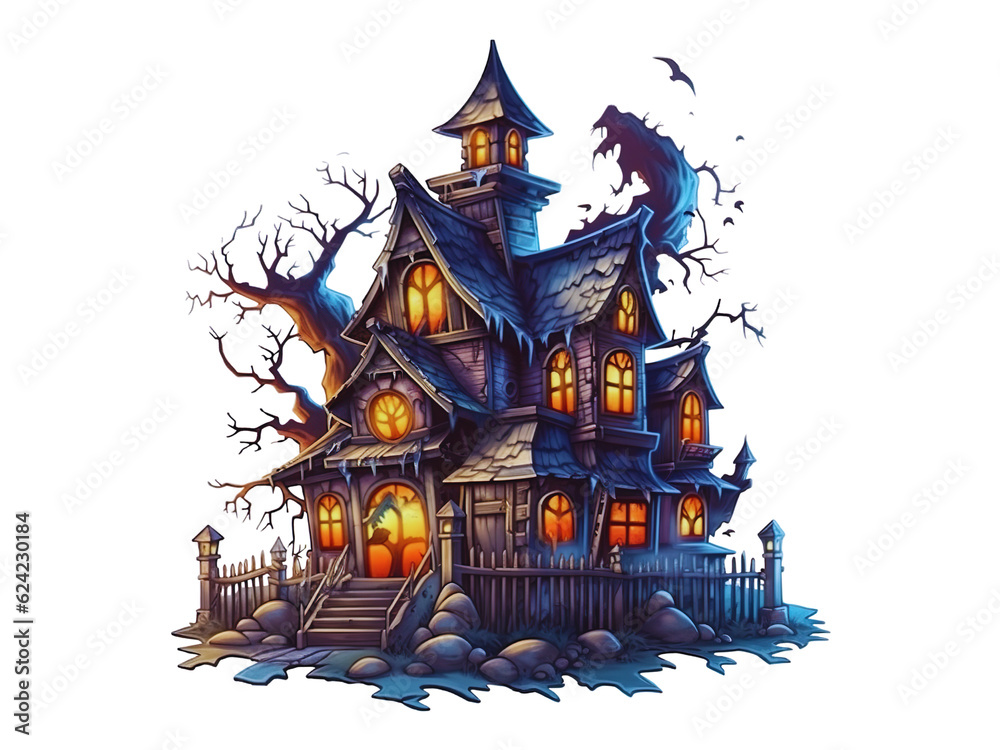 Spooky house vector dark scary house in night horror nightmare illustration haunted house. Spooky house vector dark scary house in night horror nightmare illustration haunted house.