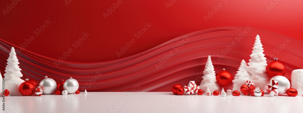 Merry Christmas and Happy New Year Background, Xmas Tree Decoration Ornaments. Generative Ai Merry Christmas and Happy New Year Background, Xmas Tree Decoration Ornaments. Generative Ai