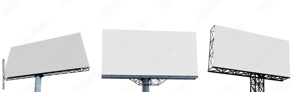Collection set pole outdoor billboard - obrazy, fototapety, plakaty 