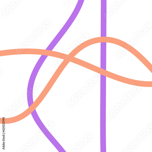 Pastel Purple Orange Lines Grid Background 