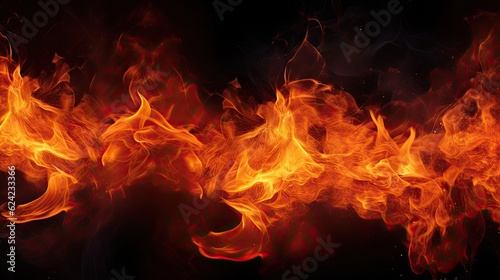 Fire texture on a black background