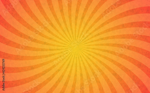 orange sun rays