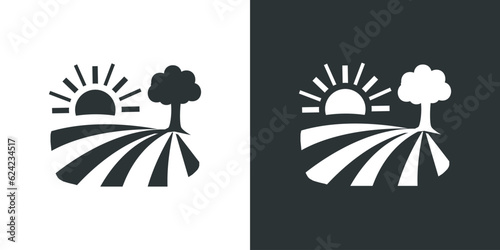 Farm Field Landsape Icon