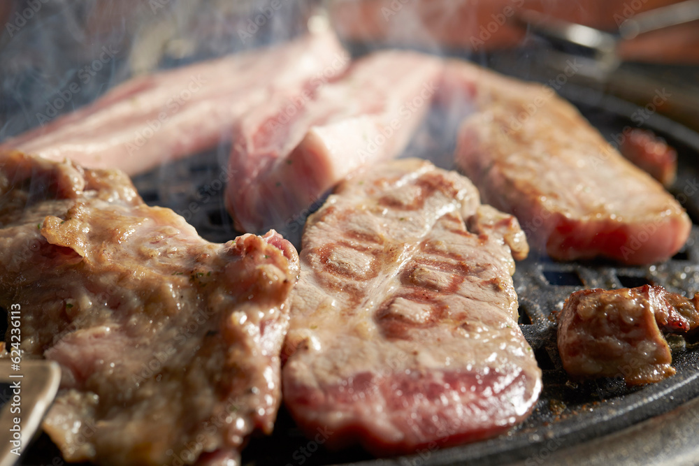 Grilled Pork Shoulder on the grill Grilled Pork Shoulder on the grill
