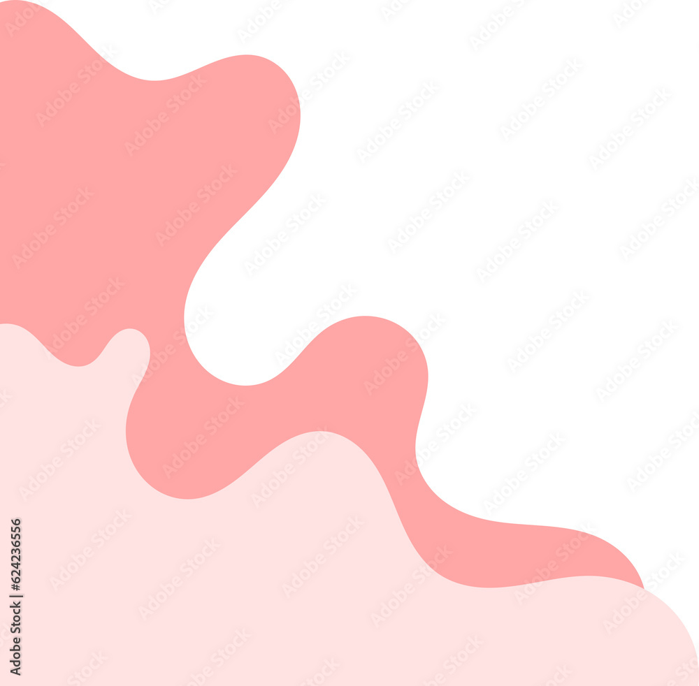 pink wavy corners. wavy corner illustration. pink fluid corner pink wavy corners. wavy corner illustration. pink fluid corner
