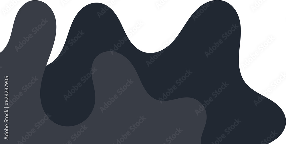 dark wavy corner. fluid corner illustration dark wavy corner. fluid corner illustration