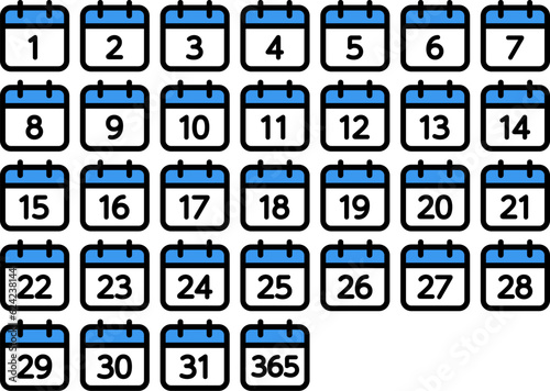 カレンダーのアイコン（日付）（Calendar icon vector.）