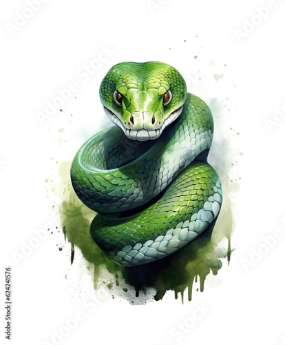 green Slytherin Snake photo