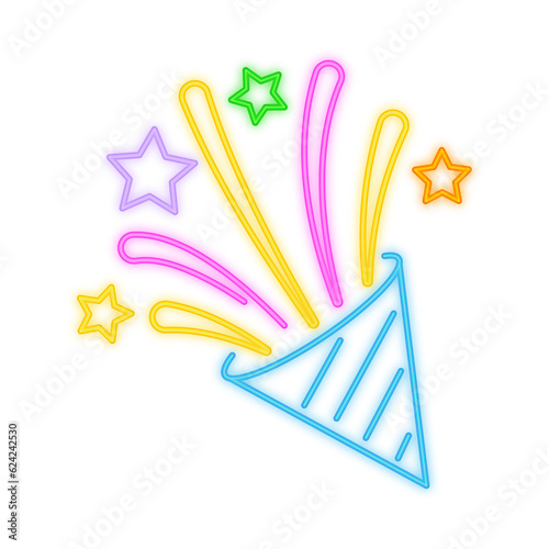 Party Popper Neon Signboard