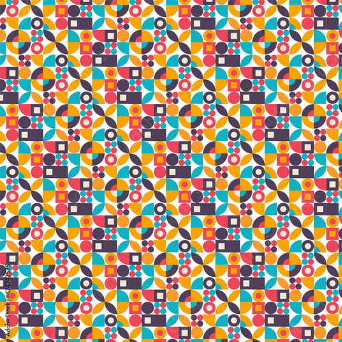 Seamless Geometric Mosaic Design