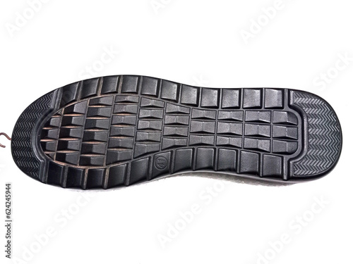 black clean sole isolated on white background.