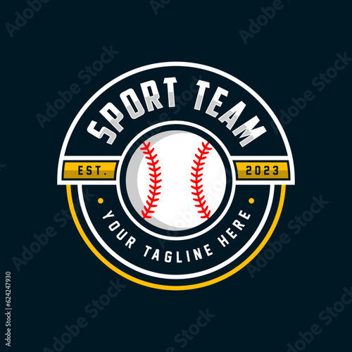 Baseball badge,sport logo,team identity,vector illustration