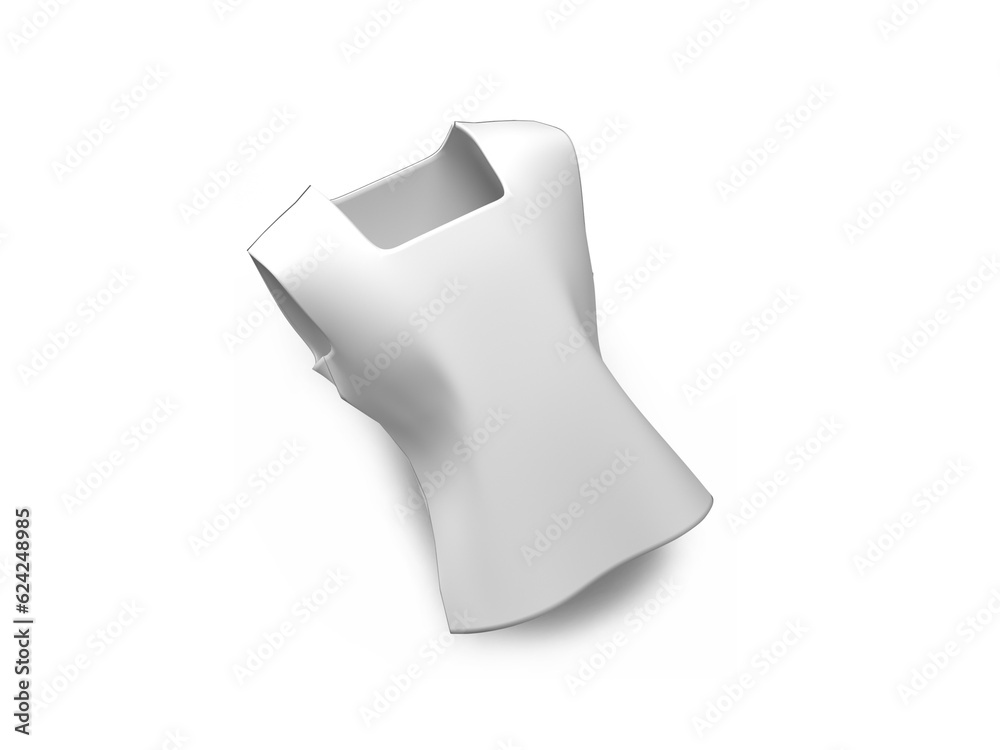 Woman top 3d Illustration Mockup Scene Woman top 3d Illustration Mockup Scene