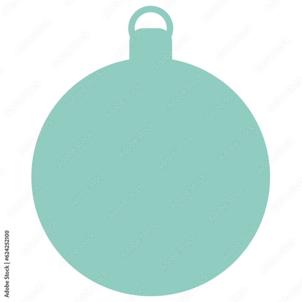 Obraz premium Blue Ball Merry Christmas Icon