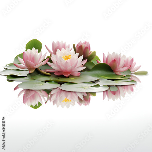 pink lotus flower isolated