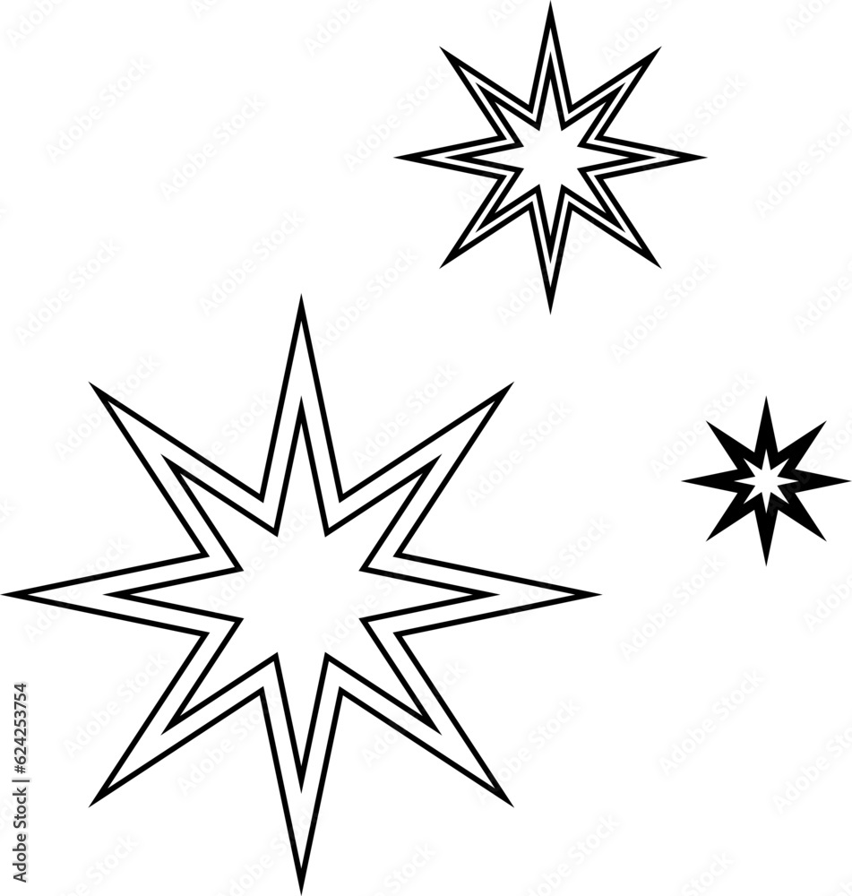 Shine icon, Star icon vector Shine icon, Star icon vector