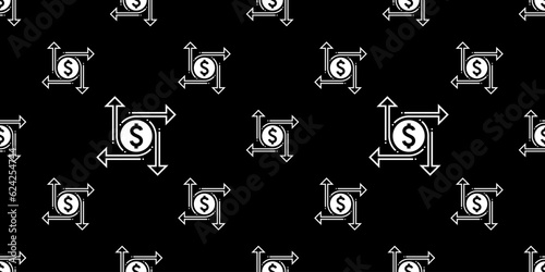 Cash Flow Icon Seamless Pattern Y_2206003