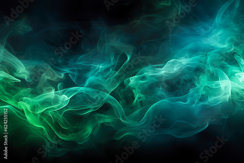 Slika na platnu Abstract background. Mystical green fog.