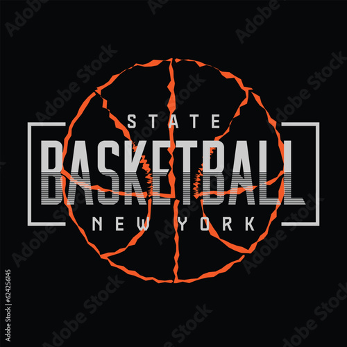 Basketball sport vector illustration and typography, perfect for t-shirts, hoodies, prints etc.