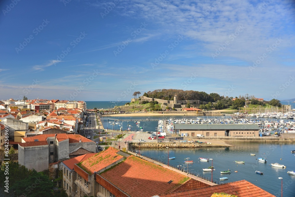 General view of Baiona on the Way of St James