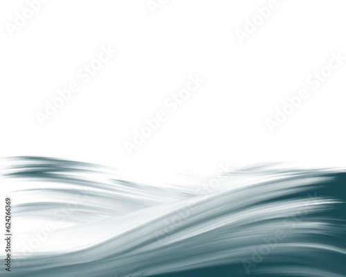 余白のある海の波のうねりのイメージイラスト 背景