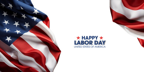 Happy labor day American design background