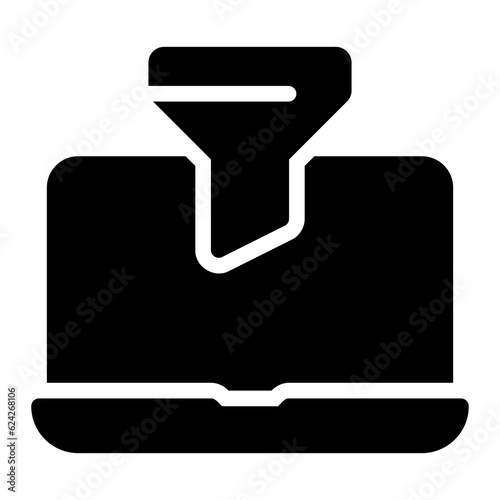 content curation glyph icon