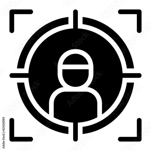 target audience glyph icon