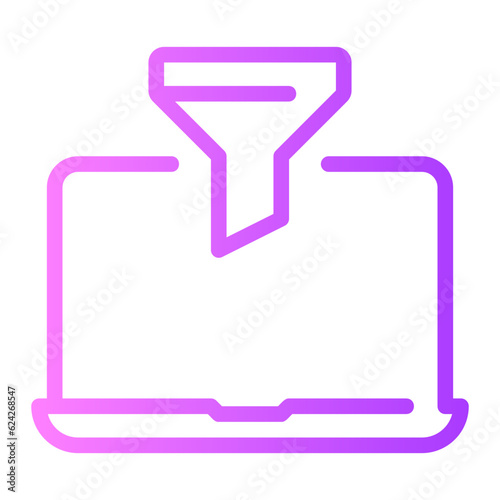 content curation gradient icon