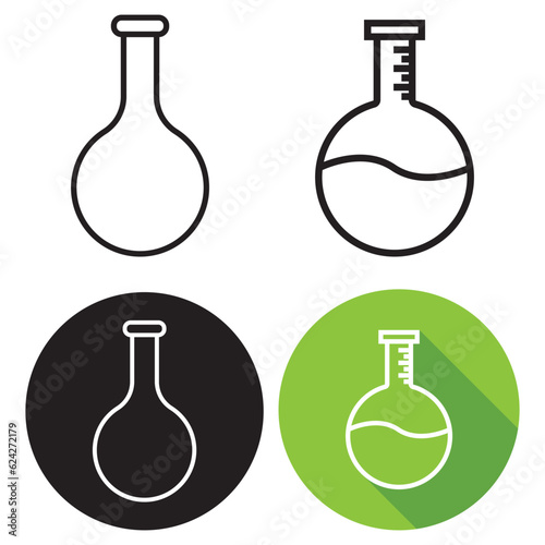 test tube icon vector