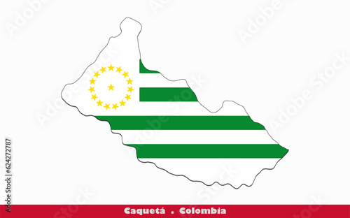 Caquetá Flag - Department of Columbia (EPS) photo