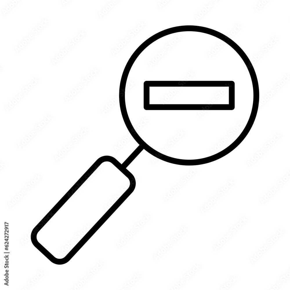 magnifying glass on the paper magnifying glass on the paper