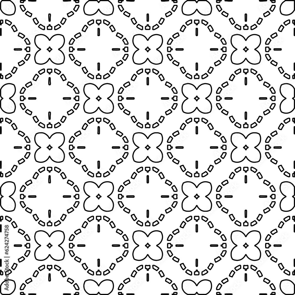 Abstract background with figures from lines. black and white pattern for web page, textures, card, poster, fabric, textile. Monochrome graphic repeating design. Abstract background with figures from lines. black and white pattern for web page, textures, card, poster, fabric, textile. Monochrome graphic repeating design.