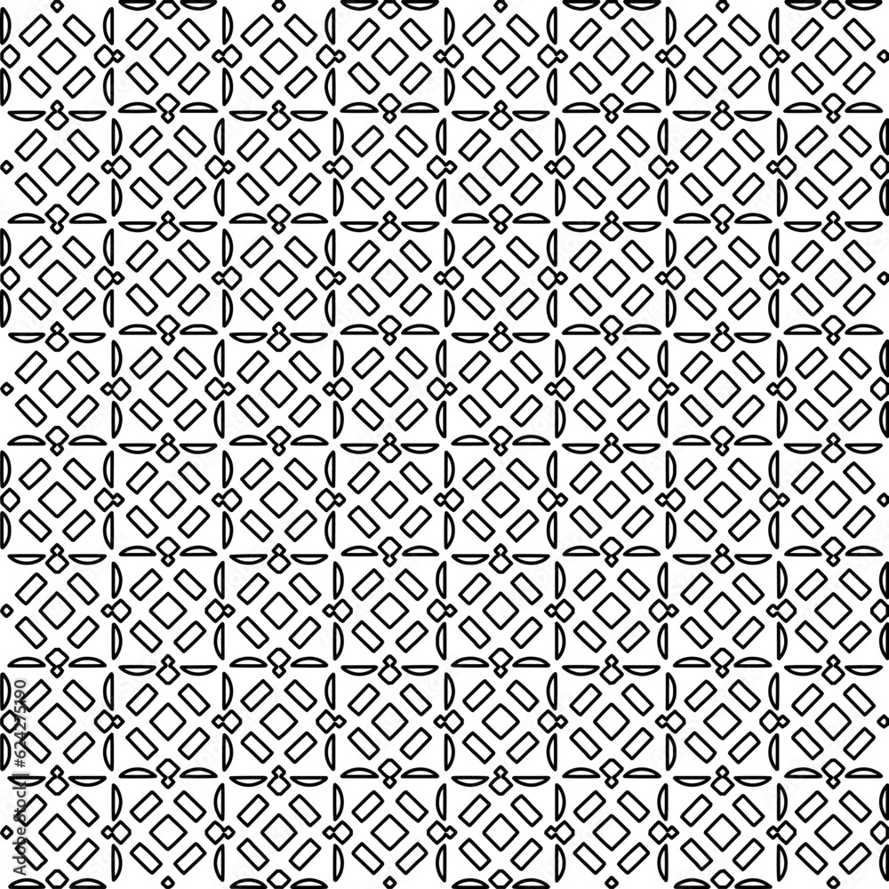 Abstract background with figures from lines. black and white pattern for web page, textures, card, poster, fabric, textile. Monochrome graphic repeating design. Abstract background with figures from lines. black and white pattern for web page, textures, card, poster, fabric, textile. Monochrome graphic repeating design.
