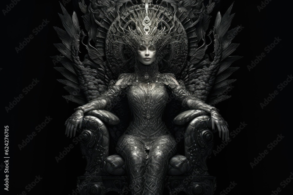 The queen of darkness on the throne The queen of darkness on the throne