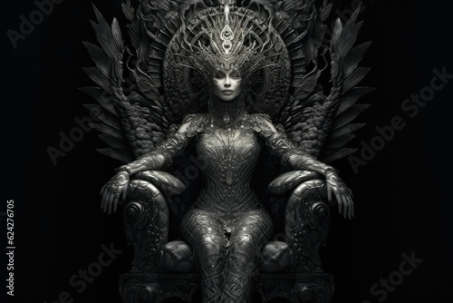 The queen of darkness on the throne